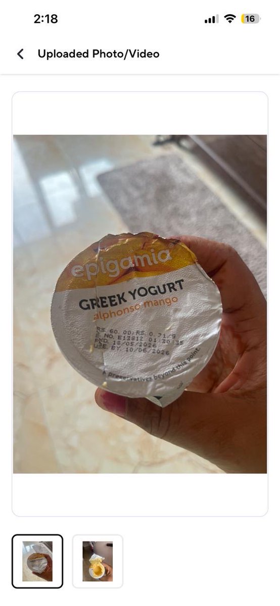 RobbinKumar18's tweet photo. @ZeptoNow @foodsafetygov @fssaiindia #Delivering a dairy product expired 22 days ago isn’t a simple mistake—it’s a serious food safety failure. Had I not checked the expiry, I could have consumed it. How did a product expired for over 3 weeks remain in inventory &amp; get delivered? https://t.co/rbf3kVSGN6