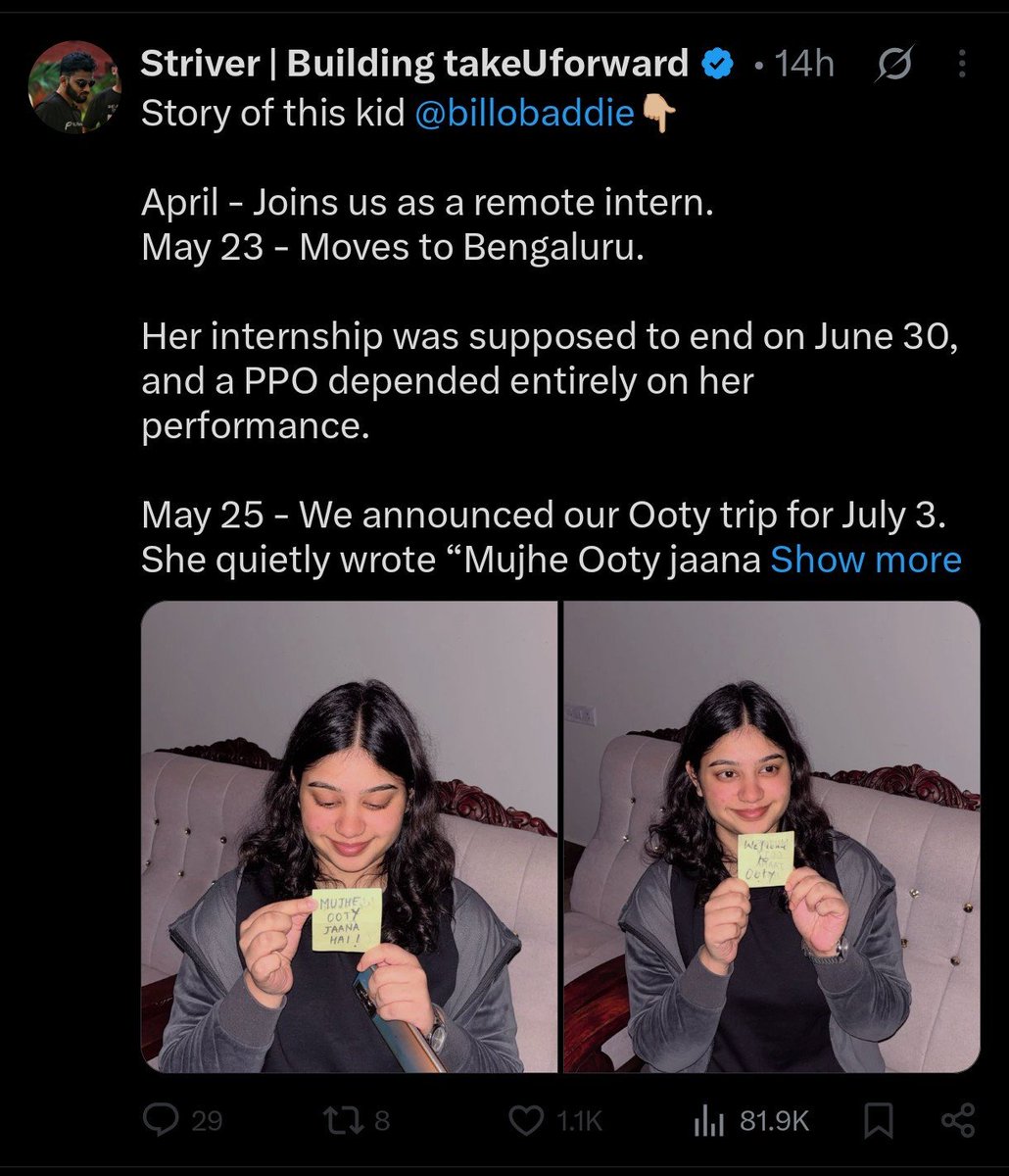 AbhinavXJ's tweet photo. that's awesome. kabhi apne ladko ke liye bhi aisi posts daal diya karo https://t.co/xiXqZD1jee