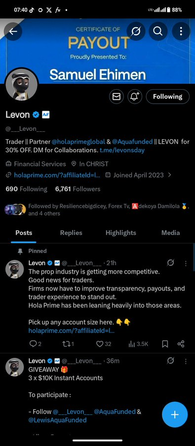 ZoneTrader0's tweet photo. @___Levon___ @AquaFunded @LewisAquaFunded @shepherd__fx @boijosh123 @LynTrades @links_fx @BeaTrades_ A funded account isn't the finish line—it's the beginning of a new challenge. Looking forward to seeing who gets the opportunity. 💙. Hope to win!  @Hashira0027 @ShamzzMalik @jadejjl https://t.co/CJDAbDnJnl