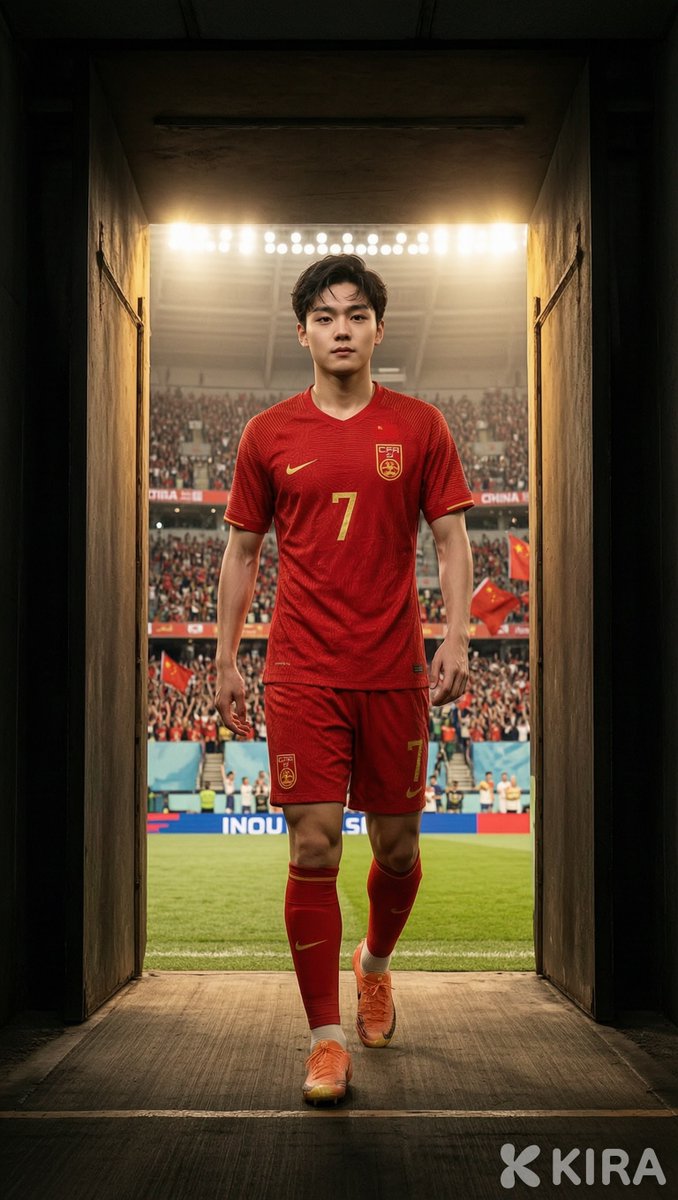 Freddya276854's tweet photo. Every dream has a doorway.

On one side: silence.

On the other: 80,000 voices.

One more step, and there is no turning back.

Chapter 2: The Walk.

Made with Kira.
@Kira Art @kiraarthq @kiradotart
#MadeWithKira #kiraart #worldcup2026 #kira5 https://t.co/GD5y7cBkCk
