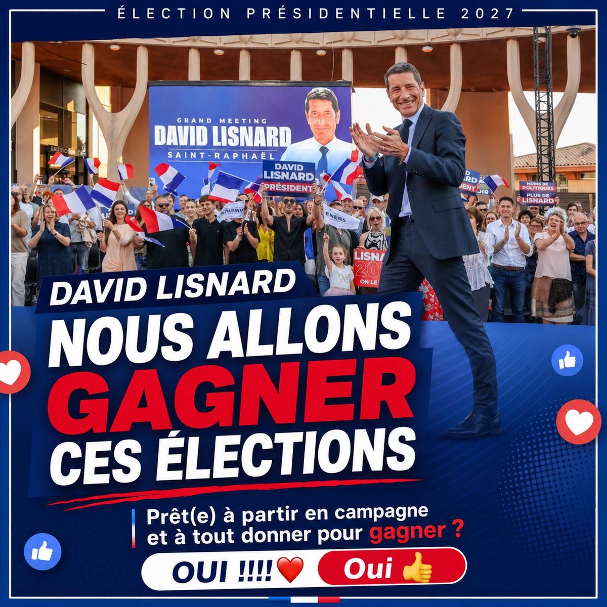 LisnardCap2027's tweet photo. Aux médisants, aux dédaigneux, aux fatalistes, aux conformistes, à tous ceux qui nous expliquent que c’est impossible, nous répondons :

NOUS ALLONS GAGNER CES ÉLECTIONS.

Parce que nous croyons à la force du terrain, à la force du courage, à la constance des convictions et à la détermination inébranlable de celles et ceux qui refusent de voir la France décliner.

Une nouvelle espérance est née.
Une dynamique est enclenchée.

À nous désormais de l’amplifier, de faire connaître cette alternative désirable, sérieuse et radicale.

Il n’y a plus une seconde à perdre pour œuvrer au redressement de la France, de cette grande France, de cette belle France.

Alors oui, nous partons en campagne.
Oui, nous allons tout donner.
Et oui, nous allons gagner.

Vive la République,
Vive la France,
Et vive @davidlisnard !