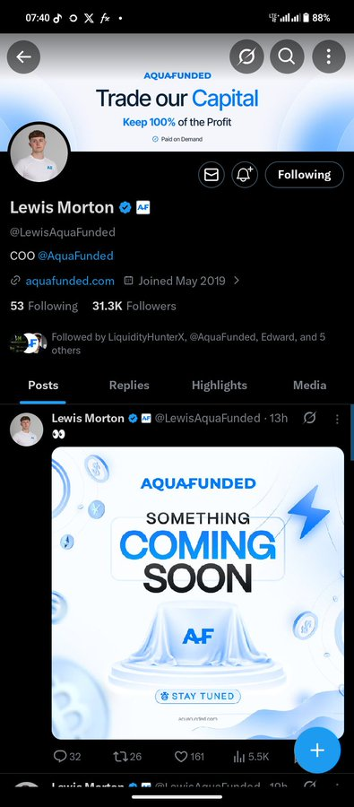ZoneTrader0's tweet photo. @___Levon___ @AquaFunded @LewisAquaFunded @shepherd__fx @boijosh123 @LynTrades @links_fx @BeaTrades_ A funded account isn't the finish line—it's the beginning of a new challenge. Looking forward to seeing who gets the opportunity. 💙. Hope to win!  @Hashira0027 @ShamzzMalik @jadejjl https://t.co/CJDAbDnJnl