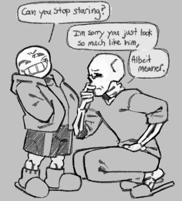 Royalsnis's tweet photo. Who are you? You are not my chud Sans! https://t.co/3YlOdJSMAI