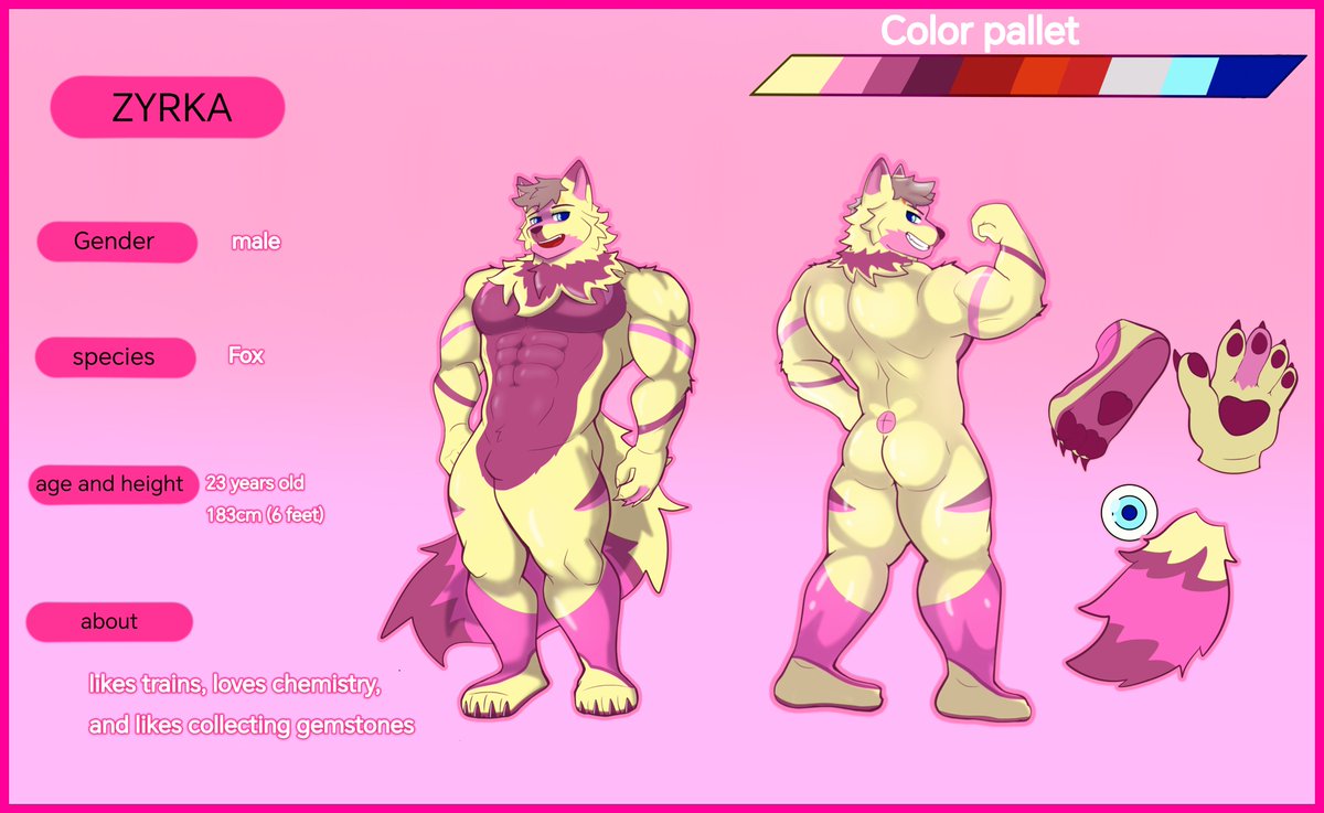AD_WOX88's tweet photo. Reference sheet comms for @Zyrka_Zy 

Thanks for the appreciate my artwork ^w^

#furryart  #furryㅤㅤㅤ https://t.co/SbppbLVdQt