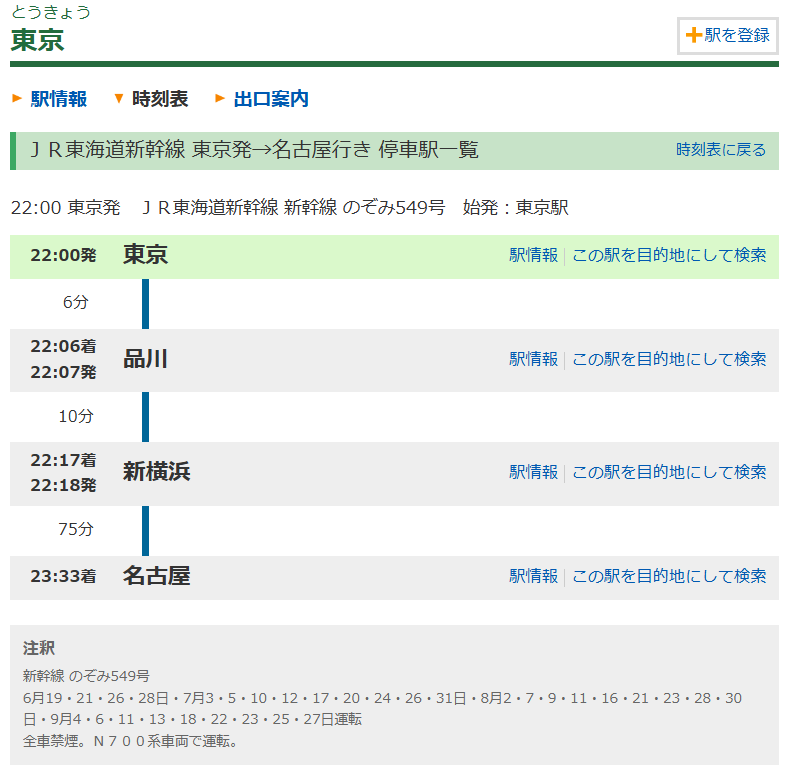 inakami_walker's tweet photo. 8/9に走る夜行新幹線、時刻表見ると定期便のスジを延長しましたってことのよう。
品川でまさかのひかりがのぞみを追い越すような事が起きたりしないかと思ったけど、そんなミラクルはなさそう。 https://t.co/EeR2lurjZD