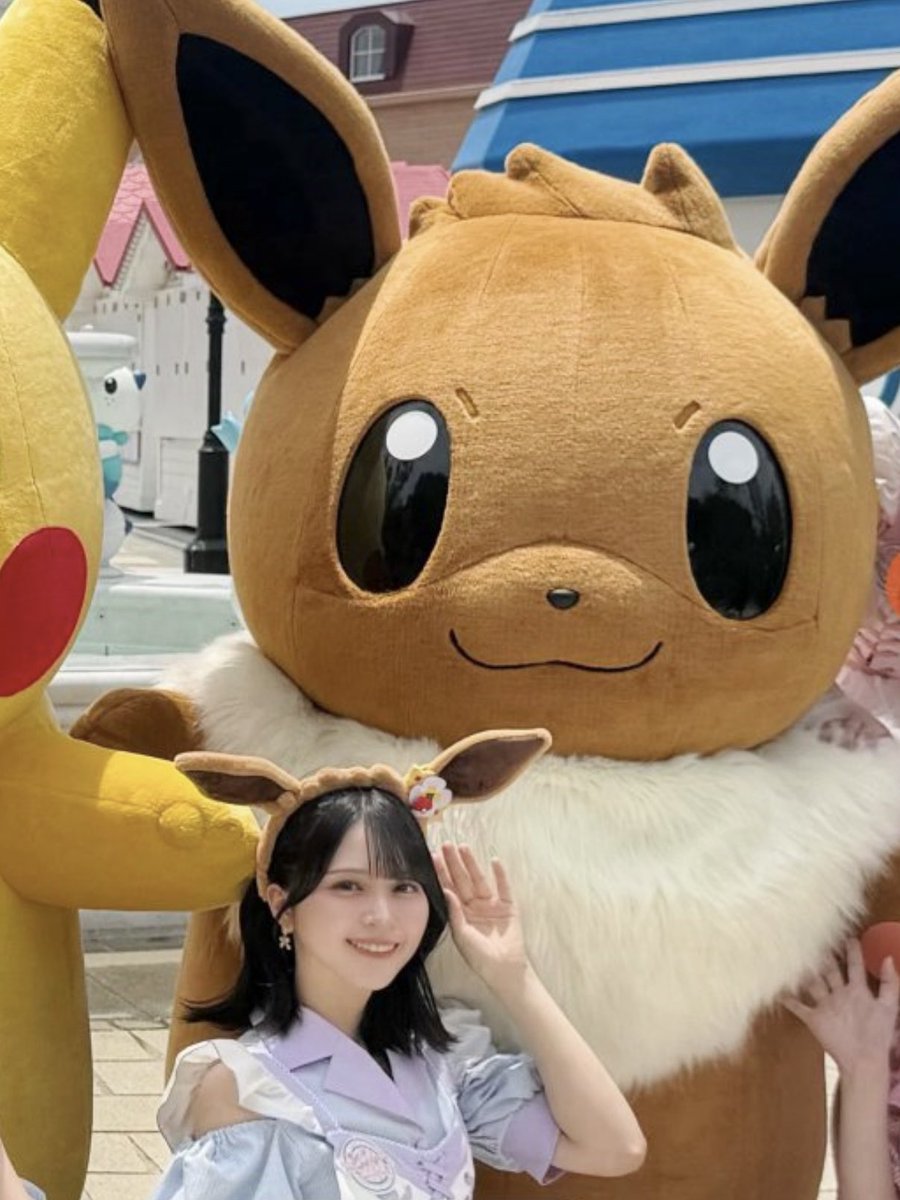 rubis__m's tweet photo. 私と舞香ちゃんとイーブイちゃんと
（大好きな舞香ちゃんとイーブイちゃんのコラボに感涙😭😭😭🤍） https://t.co/OeUIAs6L7w