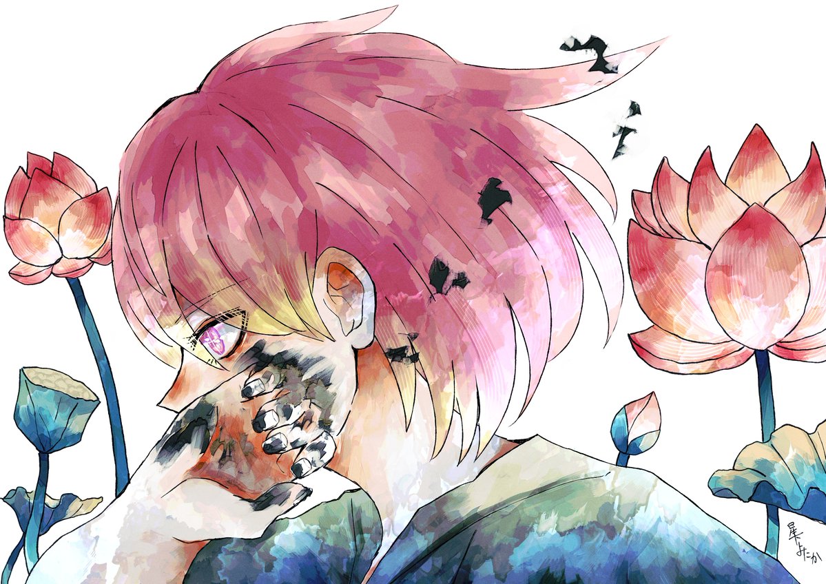 hoshimotoyotaka's tweet photo. 泥中から咲く

＃oc https://t.co/Xtma0fSVGp