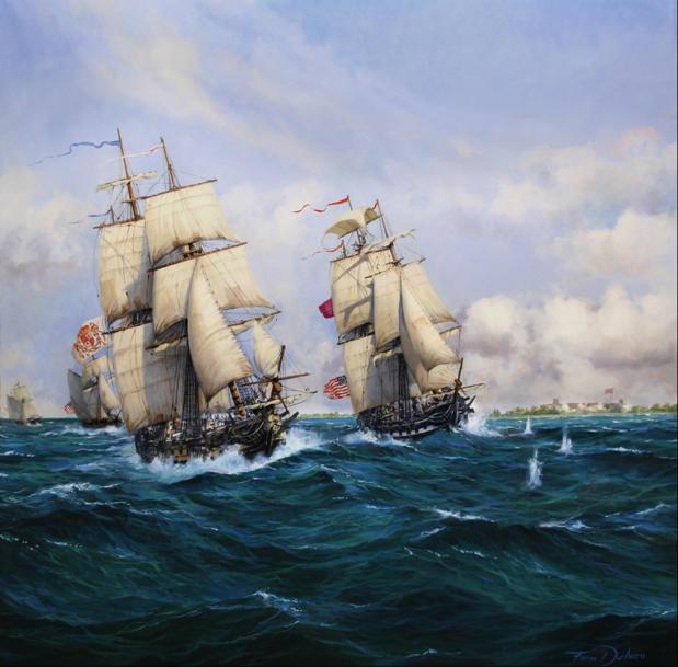Armada_esp's tweet photo. 🇪🇸🤝🏻🇺🇲Hoy recordamos la contribución de España a la independencia de Estados Unidos y el papel decisivo de la Armada. 

⚓️🌊El valor y sacrificio de nuestros marinos ayudaron a cambiar el curso de la Historia. 

Honor a quienes sirvieron a España. 

#SomosLaArmada #INR250 https://t.co/N8HIAFM8U0