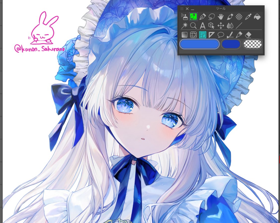 kanon_sakurano's tweet photo. WIP🕊️💙

お顔が可愛くなってきた気がする…！ https://t.co/o3LfjYpibS
