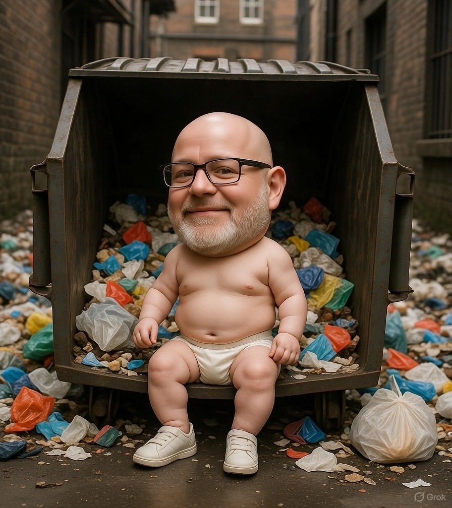 MattMarousek's tweet photo. @derrickvanorden @RebeccaforWI You couldn’t defend yourself from the rain with an umbrella you unmitigated sycophant coward. 

Can’t even have a town hall you’re such a bald sissy dumpster baby.

Just retire and save us the trouble of firing your bootlicking a$$

Don’t lose any more hair over it #DcuckVanOrden https://t.co/hCehLIWxzI