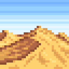 Spindrift129's tweet photo. 砂漠 #pixelart #ドット絵 https://t.co/SfYjztqWBd