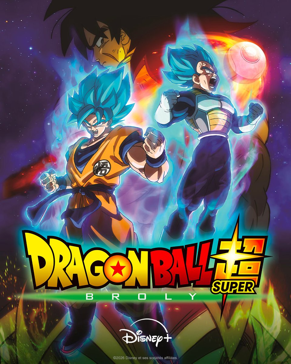 DisneyPlusFR's tweet photo. On ajoute un peu de 🔥 à ta watchlist. 

Dragon Ball Super : Broly, Dragon Ball Super : Super Hero et My Hero Academia sont maintenant disponibles sur #DisneyPlus. https://t.co/40TwkVm0Re