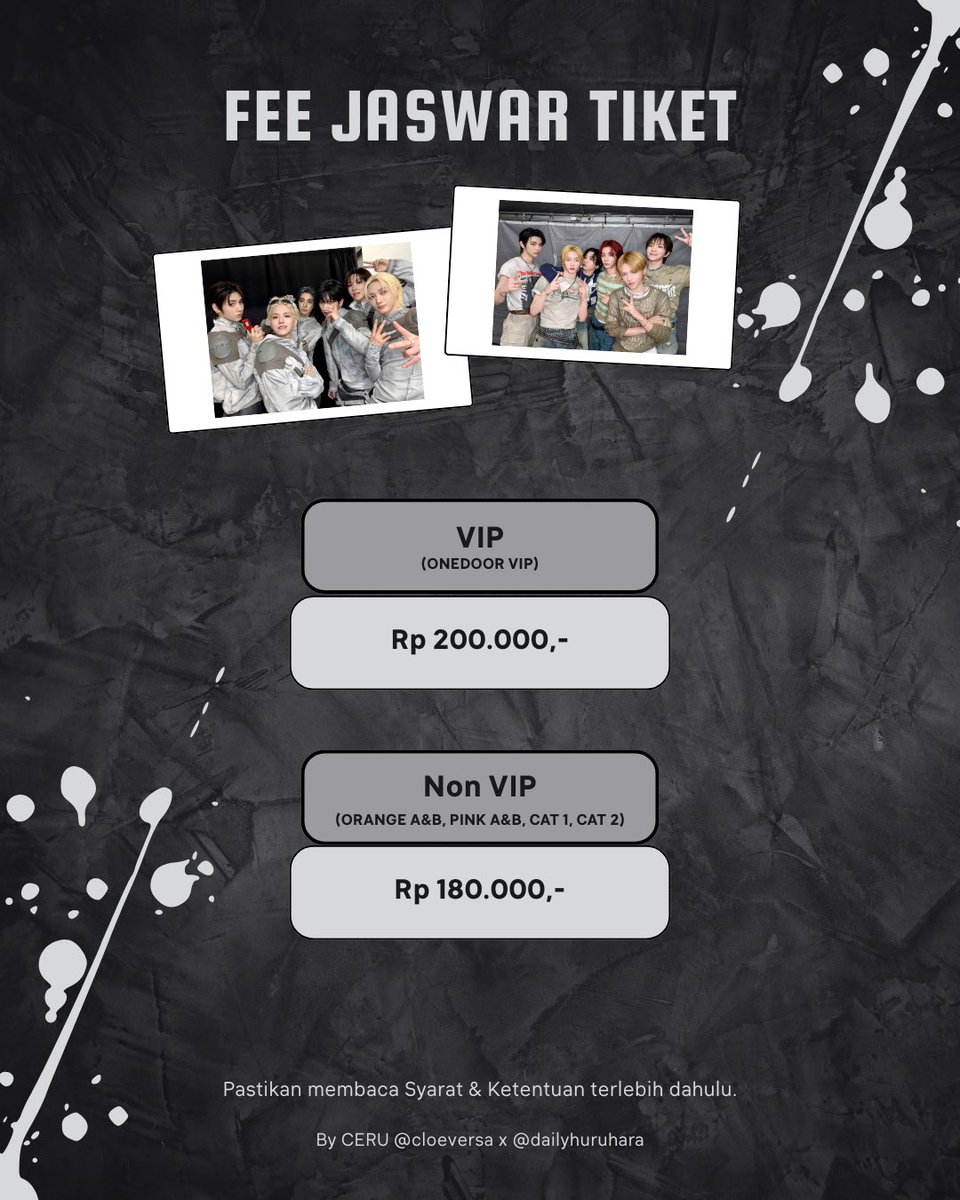 dailyhuruhara's tweet photo. @cloeversa x @dailyhuruhara 

JASA WAR TIKET BOYNEXTDOOR TOUR KNOCK ON VOL. 2 IN JAKARTA 2026

🖇Self payment
🖇Fees start from 180k and full refund if the ticket isn’t secured
🖇Very limited slots

Please dm us for more details and booking (read t&amp;c first!).

wts wtb jaswar https://t.co/cFpSSQykE7