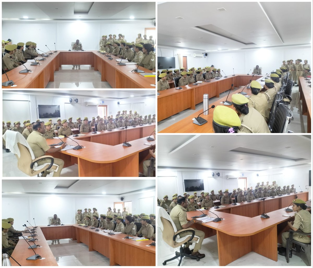 balrampurpolice's tweet photo. #BalrampurPolice
#AddlSP द्वारा पुलिस अधीक्षक कार्यालय सभागार कक्ष में जनपद के समस्त थानों पर गठित एण्टीरोमियो टीम व मिशन शक्ति टीम के अधिकारी एवं कर्मचारीगण के साथ गोष्ठी आयोजित कर आवश्यक दिशा निर्देश दिए गए। https://t.co/kX6sP8LYli