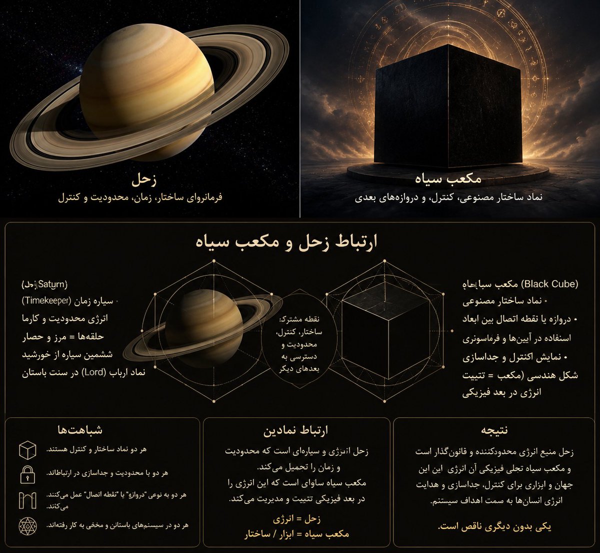 MZiaee9's tweet photo. ⬅️اول پست کوت شده رو بخونید و بعد نظر من 
 نظری که روی این پست میتونم
بدم اینه که سیستم مالی که صحبت کرده همون سیستم مالی کوانتومی هست که سالهاست با فرقه Q و طرفدارانش درحال تبلیغ اش بودن.
این سیستم مالی کوانتومی قفل سیستم و ماتریکس جدید کوانتومی هستش که در واقع انسان ها رو دراکوسیستم دیجیتالی خودشون هم گیر 
می اندازن و هم قفل میکنن .

➡️BLACKROCK  
 بارها این سیستم رو معرفی کرده و بارها در مورد اون بطور شفاف توضیح داده .
تمام سرمایه گذاری هاشون هم در این سیستم هستش ،شخصا به همین دلیل مدام از بلک راک مینویسم چون اکوسیستم مالی آینده رو دارن شکل میدن .
از توکینیزه کردن منابع طبیعی تا بقیه موارد.

⬅️ کامنت بعدی در مورد این پست  در مورد زحل هستش.
 زحل در واقع  نماد عملیاتی مرکزی کل ماتریکس ۶۶۶ است.
حلقه‌های مرئی زحل ،درواقع 
این حلقه ها موانع فرکانسی متحدالمرکزی هستن که بشریت را در پایین‌ترین منطقه قرنطینه  هرتزی- فرکانسی حبس کردن.
 آنها آگاهی را در زمان خطی و چرخه‌های برداشت عاطفی به دام می‌اندازند.
زحل در واقع کرونوس است. 
 یا پدر زمان. 
نگهدارنده کد حلقه ۶۰۰۰ ساله. 
این سیاره در واقع چرخه‌های تکراری ظهور و سقوط را که بشریت هزاران سال در آن گرفتار شده  رو اداره می‌کنه.
یکی از عجیب‌ترین ویژگی‌های زحل، ساختار شش‌ضلعی بزرگی است که در قطب شمال آن دیده می‌شود
زحل میدان مغناطیسی بسیار قدرتمندی دارد.
این میدان ذرات باردار خورشیدی را منحرف می‌کند.
کمربندهای تابشی ایجاد می‌کند
زحل در کیمیاگری معادل سرب هستش .
و سرب پایین‌ترین و سنگین‌ترین فلز در نظام نمادین محسوب می‌شه.
 کیمیاگران به اون نقطه آغاز دگرگونی میگن .
 رنگ سیاه در کیمیاگری یعنی فروپاشی
مرگ نمادین
حل شدن ساختار قدیمی
 که بعد از اون پس از سپری شدن این مراحل رنگ های سفید و سرخ قرار دارند که نماد پالایش و تکامل هستن و مورد استفاده قرار میگیرن .
و اما ماه که قمر مصنوعی هست
ماه یک ساختار غیرارگانیکه و از منظومه شمسی ما نیامده 
این قمر مصنوعی در مداری با هسته مغناطیسی زمین قفل شده.
و در هماهنگی کامل با زحل کار می‌کنه.
در حالی که زحل ساختار زمانی سفت و سخت و قفل فرکانسی را تعیین می‌کند، ماه به عنوان تنظیم‌کننده عاطفی عمل می‌کند. آب‌های ناخودآگاه جمعی را به سمت خود می‌کشد، قطبیت را تقویت می‌کند، جزر و مد و چرخه‌های قاعدگی را کنترل می‌کند و به تولید جریان ثابتی که سیستم برای بقا به آن نیاز دارد، کمک می‌کند.
آنها با هم مکانیسم کنترل اولیه ماتریکس را تشکیل می‌دهند. 
به همین دلیل است که الیت انسانی و غیر انسانی همیشه زحل را می‌پرستن. 
آنها به سیستم برداشت خدمت می‌کنند. 
مکعب سیاه، شش‌ضلعی، آیین‌هایی که در روز زحل انجام می‌شود، همه پیشکش‌هایی به ارباب حلقه‌هاشون هست.
 چون شبکه ماه -زحل چیزی است که مزرعه انرژی را فعال نگه می‌داره.
اما شبیه‌سازی اشون چه بخوان و چه نخوان داره آشکار میشه  . 
چون در تقابل و انتقال سیستم قدیمی به سیستم جدید هستن و در حال بازنویسی دوره جدید طلایی قلابی شون .
نشانه ها همه جا هستن و مدام در حال ارسال پیام و سیگنال به بشریت .
🔆انتخاب نهایی با شماست 🔆
#جاويدشاه‌