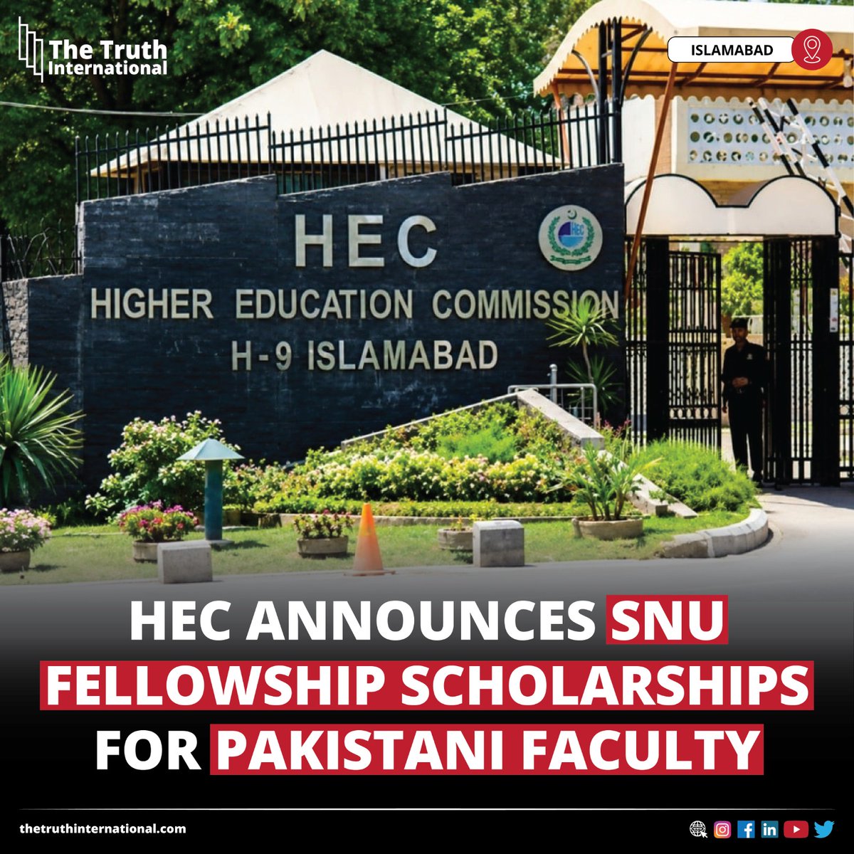 ttimagazine's tweet photo. HEC Announces SNU Fellowship Scholarships for Pakistani Faculty
FIND MORE: https://t.co/QcdjWGYLvR
#HEC #Announces #SNU #Fellowship #Scholarships #Pakistani #Faculty #Islamabad #TTI https://t.co/70ni0GGkFs