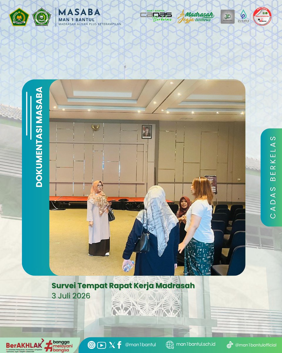 man1bantul's tweet photo. Survei Tempat Rapat Kerja Madrasah
3 Juli 2026 https://t.co/yUR6PkQ9S2