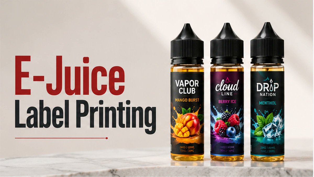ArrowSystemsInc's tweet photo. E-juice labels need to do more than look good — they must fit the bottle, resist handling, and support your brand on every shelf.

Explore bottle fit, durable materials, and in-house label printing options:

https://t.co/39iuv8ME1l

#LabelPrinting #EJuiceLabels #Packaging https://t.co/CgV32by2if