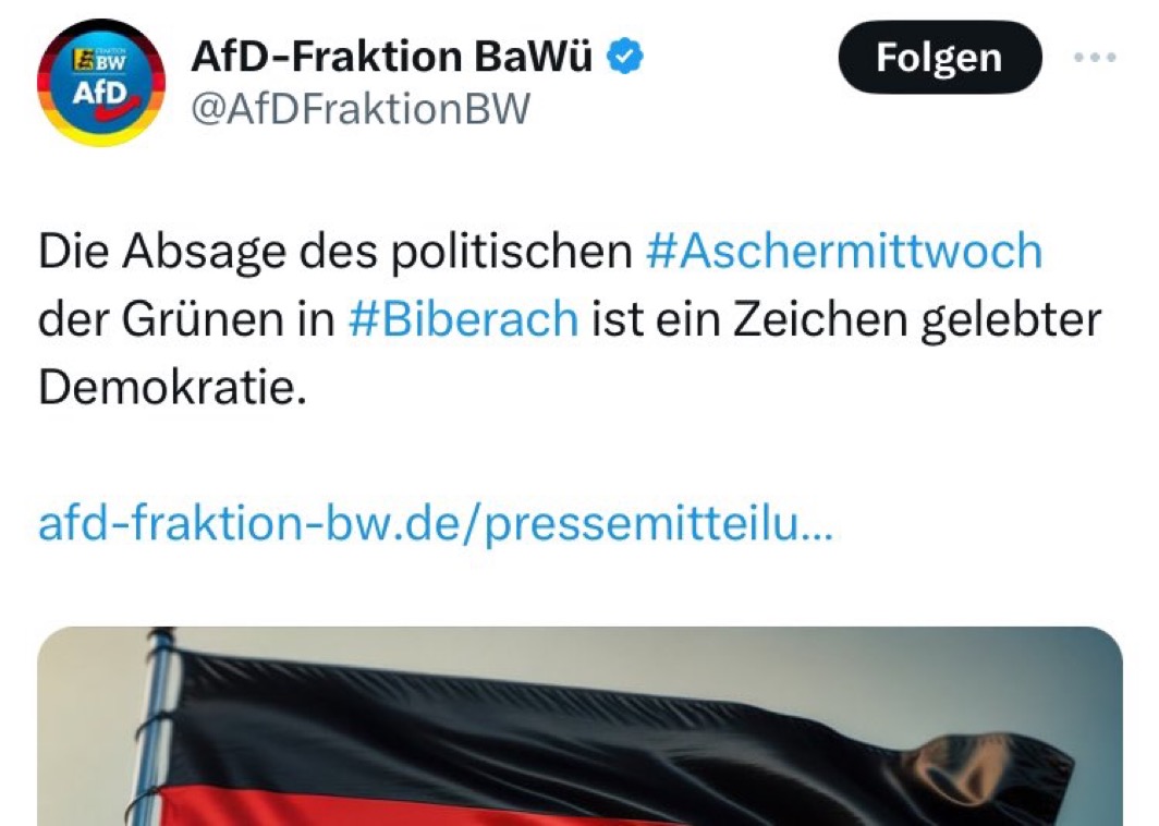 MichaEl_D_ME's tweet photo. @stagerbn Und jeder hat das Recht friedlich dagegen zu demonstrieren. Und das ist gelungen wie die Polizei mitteilt. Die AfD selbst nennt das "gelebte Demokratie". https://t.co/6KIRmadVuq