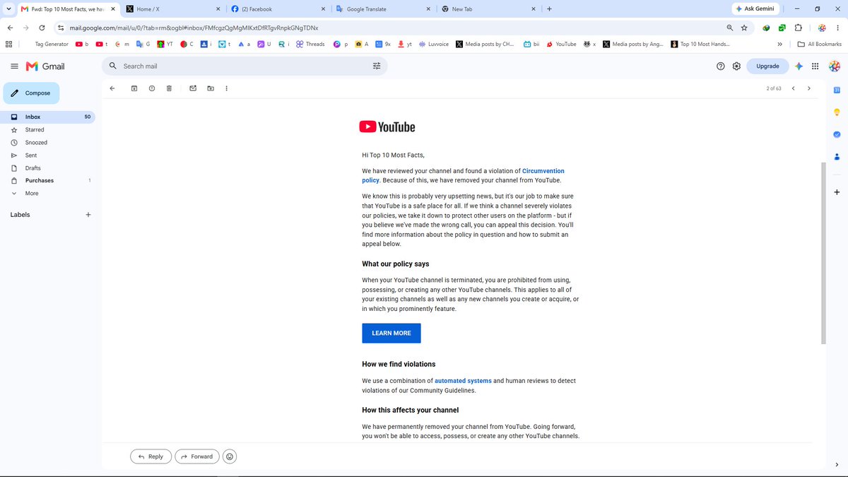 Top10MostFacts's tweet photo. @TeamYouTube I once appealed to bring the channel. The YouTube team rejected it. My humble request to you is to review my channel manually. Please help me.

Channel name: - Top 10 Most Facts
Channel Link: - https://t.co/h4eS9VEnI1 https://t.co/6pDgkPpPUd