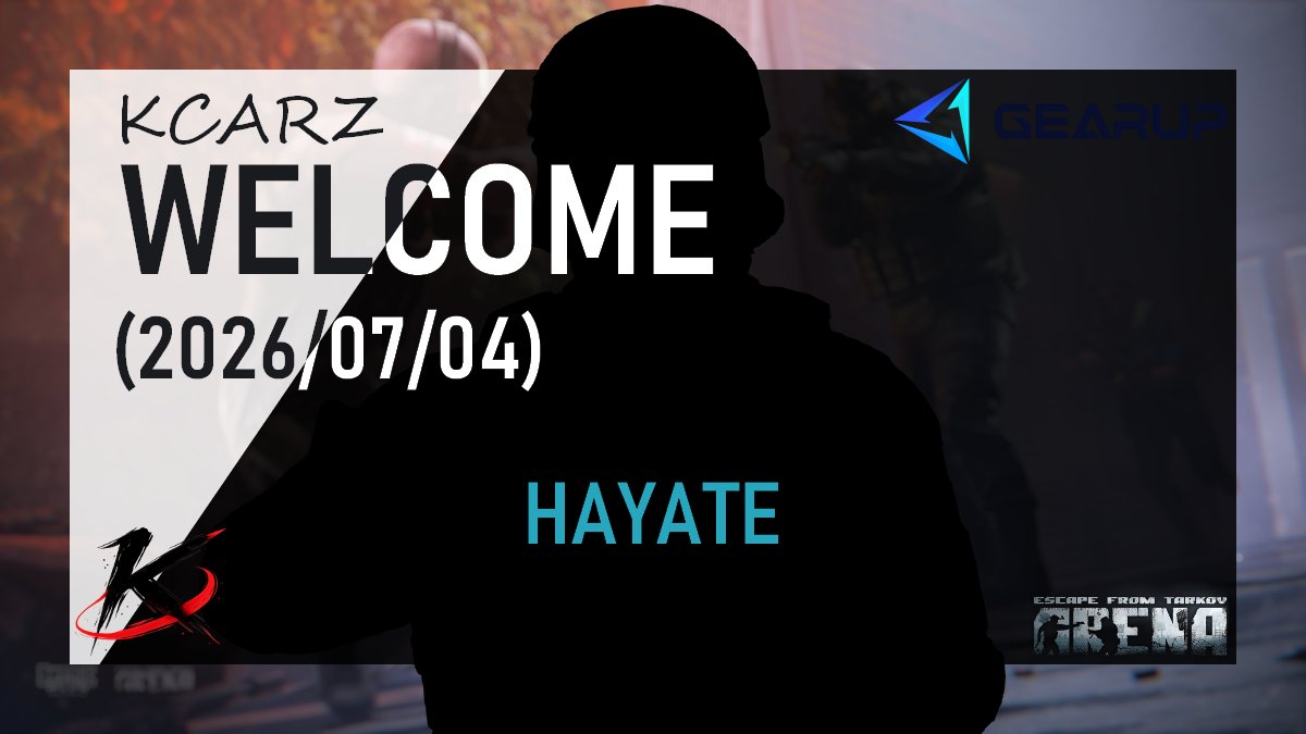 KCARZ5's tweet photo. この夏、全ては優勝を勝ち取る為...
新たな二名がKCARZに加わります‼️

ATOMIC_KARATE
HAYATE
#KZWIN
🖐️日本大会優勝を目指して戦います🖐️

#タルコフアリーナ #tarkovarena https://t.co/0lcxtWhfPI