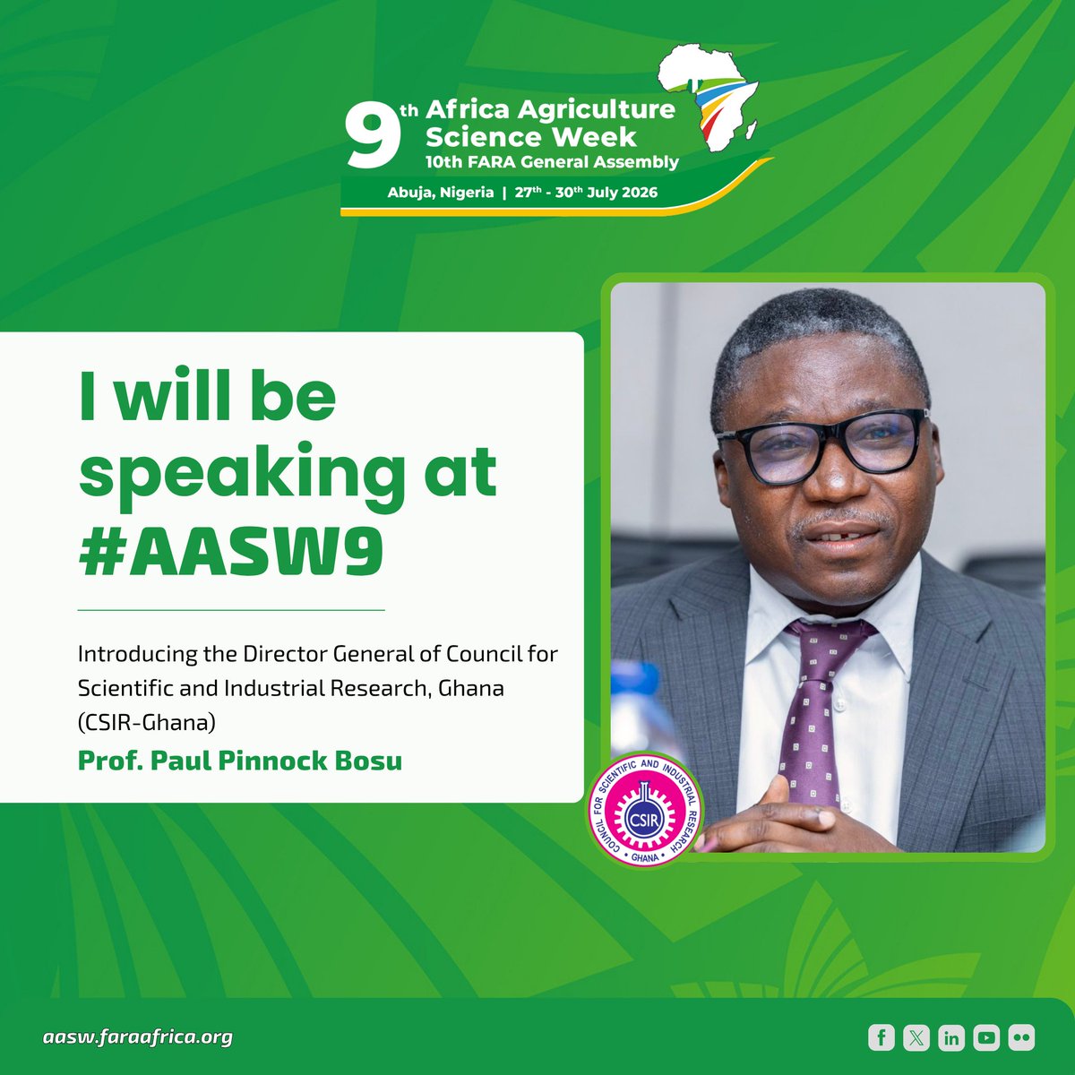 FARAinfo's tweet photo. Climate change won't wait.

Neither should we.

Join the conversations driving resilient agrifood systems in Africa.

Register NOW to be a part of #AASW9 🔗 https://t.co/7qQrdwdw8A

#AgriScienceWeek #AgrifoodSystems #AgricultureInnovation #FARA https://t.co/gLt0256jWB