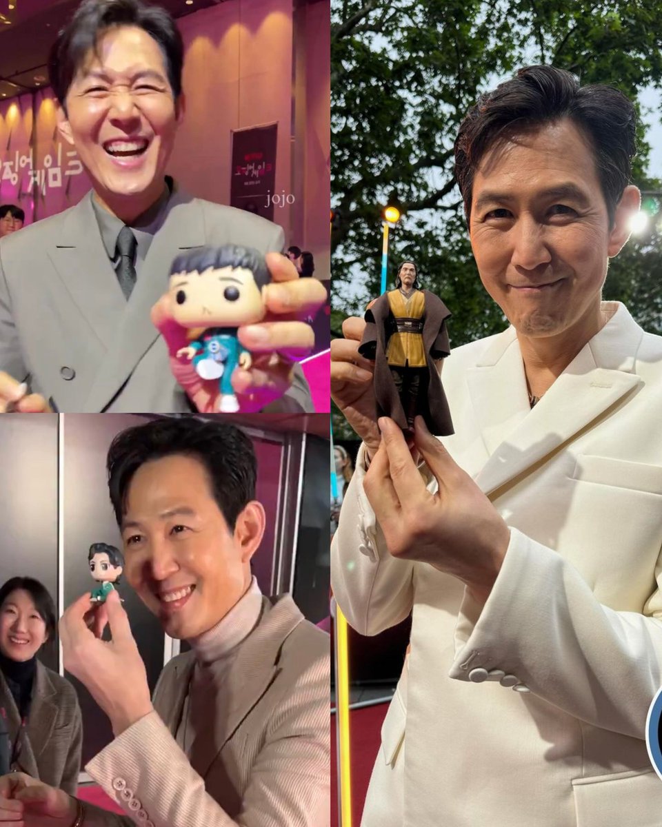 GiHunsDalgona's tweet photo. I seriously love how happy and proud he is holding the figures of characters he has played. 🩷 https://t.co/pnL42IrgS1