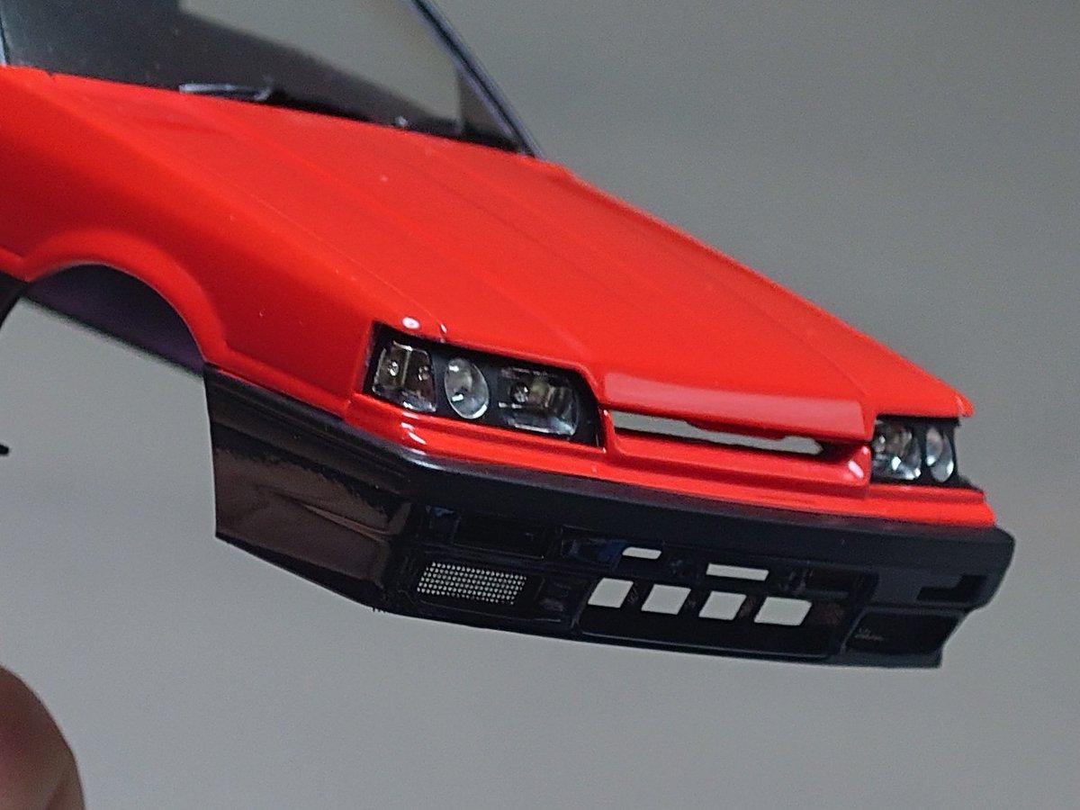 ColonSpec78's tweet photo. ハセガワ スカイライン GTS-R Custom ver. WIP13

お目々も入ってバンパーのグリルにアミアミを貼って上げました。
ここは手を入れて良かったです。☺️

#プラモデル #こるを作製記

以前の制作記はこちら↓

https://t.co/AlWFiqOE9o https://t.co/awvzwDVH0X