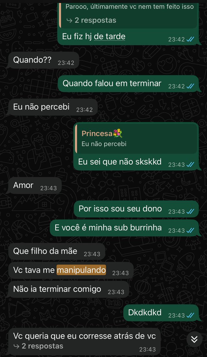 0DonoP's tweet photo. A manipulação mais eficaz é aquela que quem está sendo manipulado tem total certeza de que está sendo enganado mas se acha tão esperto para “cair em uma armadilha assim” que na verdade nem viu que já está preso faz tempo,controle mental é sempre a melhor arma contar uma sub burra https://t.co/xHzgw8JifW