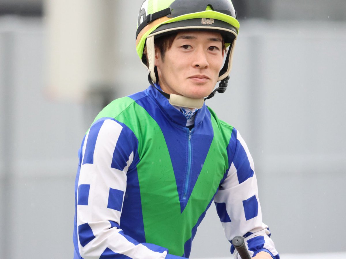 yum__v's tweet photo. 2026.07.01

☺️💙💚

 #渡邊竜也 騎手

 #名古屋競馬場 https://t.co/BZA2FSdBcK