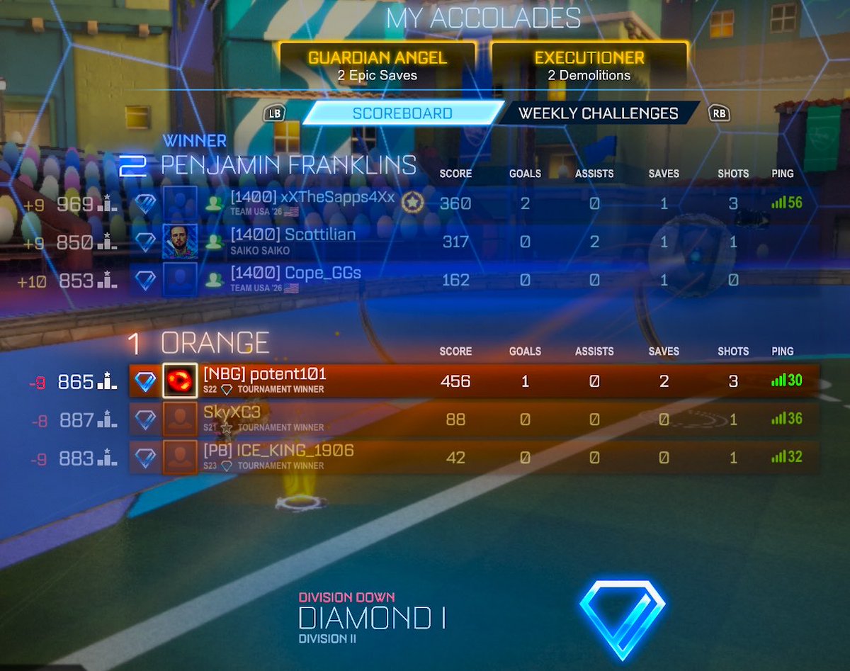 potentgaming_'s tweet photo. chat are we serious rn??? HOW DID THEY MAKE IT TO DIAMOND RANKED?????? I AM CONFUSION @RocketLeague https://t.co/4Q75uiivlo