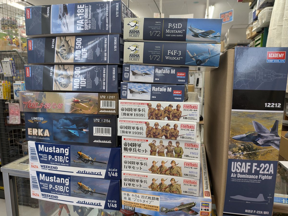スケールプラモデル新製品や従来品が多数入荷しました！ #イエサブ