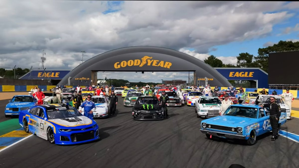 STaranto92's tweet photo. Screenshots of some of the HSR NASCAR Classic cars on track at Le Mans. Their first race as part of the Le Mans Classic will be Saturday at 11 AM ET

Kurt Busch and Joe Nemechek among those who will be behind the wheel https://t.co/PuJLycCwMb