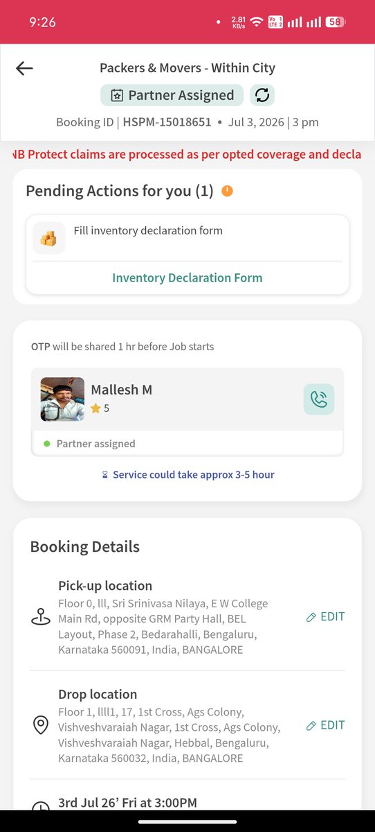 SamarRathore9's tweet photo. Public Notice to NoBroker

I booked a packing and moving service with @nobrokercom two days in advance, and my pickup was confirmed. On the day of shifting, the @NoBrokerCare app showed that a driver had already been assigned since morning. However, when I contacted the assigned driver, he refused to come and asked me to speak with customer support.

When I contacted NoBroker customer support, I was informed that they had no vehicle available and asked me to reschedule the pickup to Sunday. This was completely unacceptable because my entire move had already been planned based on their confirmed booking.

Due to NoBroker's negligence and service failure, I suffered significant financial losses:

- Extra rent/payment to my landlord to keep my belongings.
- Hotel expenses because I had already vacated my house.
- Additional labour charges for loading and unloading.
- The amount paid to NoBroker for a service that was not provided.
- Mental stress, inconvenience, and disruption to my relocation.

I have all the booking details, call records, chat history, payment receipts, and other evidence.

I demand that NoBroker immediately compensate me for all the financial losses caused by their negligence and failure to provide the confirmed service.

If this matter is not resolved within a reasonable time, I will initiate appropriate legal proceedings before the Consumer Commission and pursue all remedies available under applicable consumer protection laws, including compensation for financial loss, deficiency in service, and mental harassment.

I hope NoBroker resolves this matter responsibly without forcing legal action.