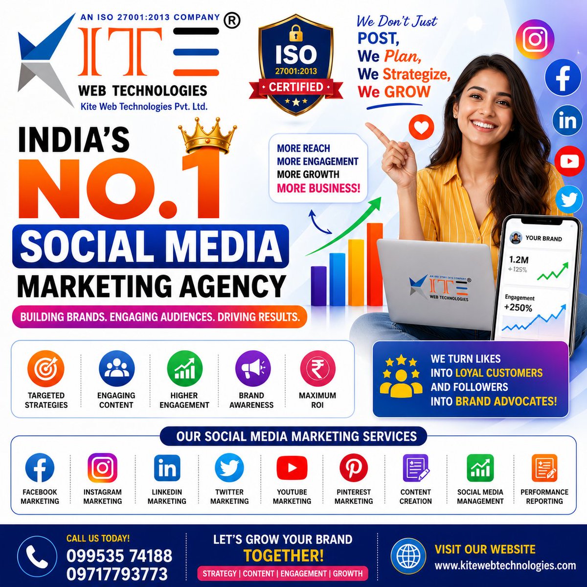 kitewebtech's tweet photo. Want more customers &amp; higher engagement?

Partner with Kite Web Technologies Pvt. Ltd. – India's Trusted Social Media Marketing Agency.

📞 09953574188 | 09717793773
🌐 https://t.co/y4e32JxT9g

#SocialMediaMarketing #DigitalMarketing #BusinessGrowth #MarketingAgency #LeadGenera https://t.co/I1aEcWrVHs