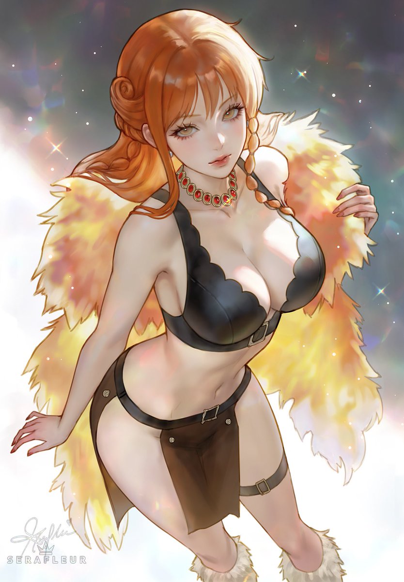 TheLazyAssZoro's tweet photo. Artist: Araneesama. 
Series: One Piece. 
Character: Nami. 
#OnePiece #ワンピース #ecchi #NSFW 
https://t.co/1vN7TluPUP https://t.co/SwjgGlvhTN
