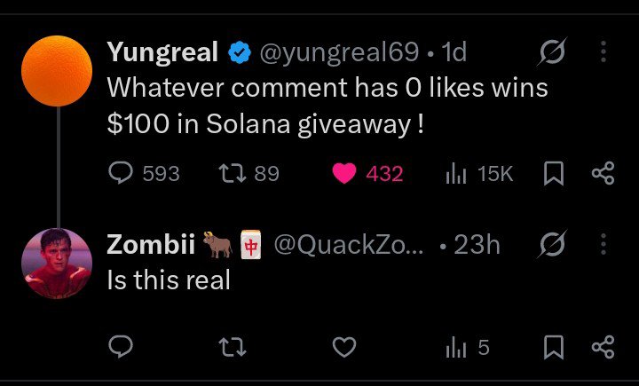 QuackZombie's tweet photo. Ayoo @yungreal69 my comment has 0 likes where is my $100 https://t.co/vxMtB8K8D9