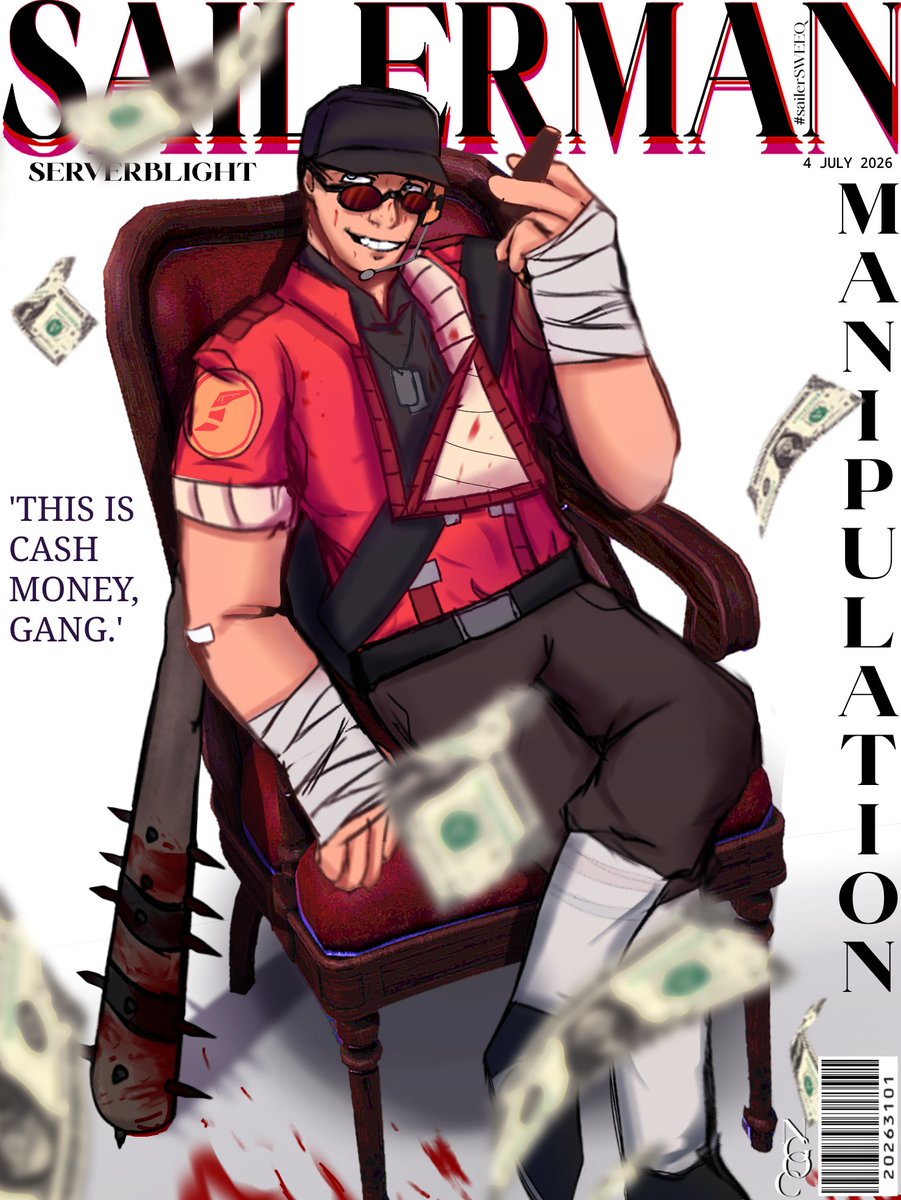 ngocthuyduock1's tweet photo. i'm bored-
*turn Sailerman into magazine*

#serverblight #sailersweep https://t.co/qHbh6cpm4x