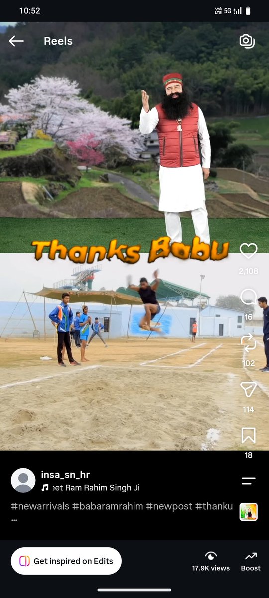 sumitN22's tweet photo. @insan_honey Dii ye video meri pitaji ne mere desh ki jawani song me li hui h dii m khelna chahta hu dere ki trf se plzz help kro di m long jump running me acha kr leta hu muje kisi ka sath nhi mil rha plz dii @insan_honey @Gurmeetramrahim @DSSNewsUpdates https://t.co/KG6uoC4r2N