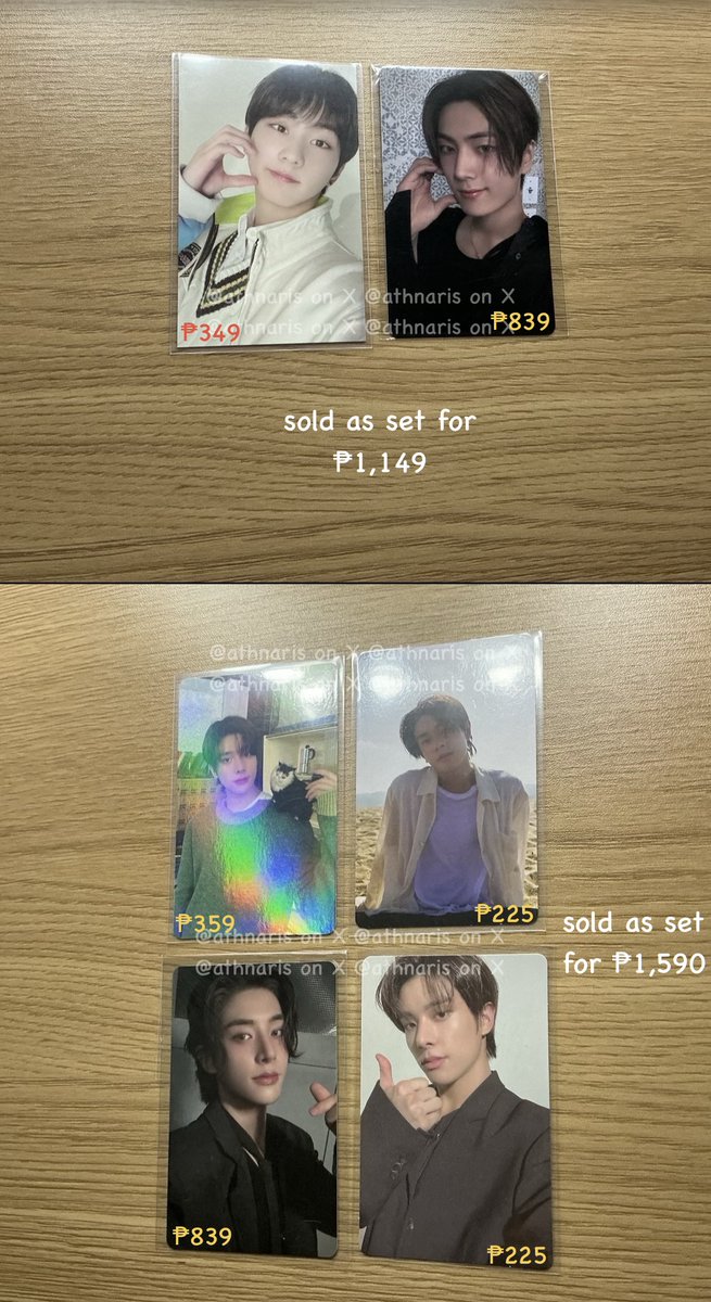 athnaris's tweet photo. wts lfb ph enhypen pc rpc

can tingi but prio set takers
PAYO / 1 week dop with ₱200 non-refundable DP
all items are in good condition and on hand
prices are final and include pf

-  mod: j&amp;t, sdd
-  mop: gcash, maya bank
-  loc: calamba city

no to bogus buyers / joy reservers https://t.co/jUWazn1h0z