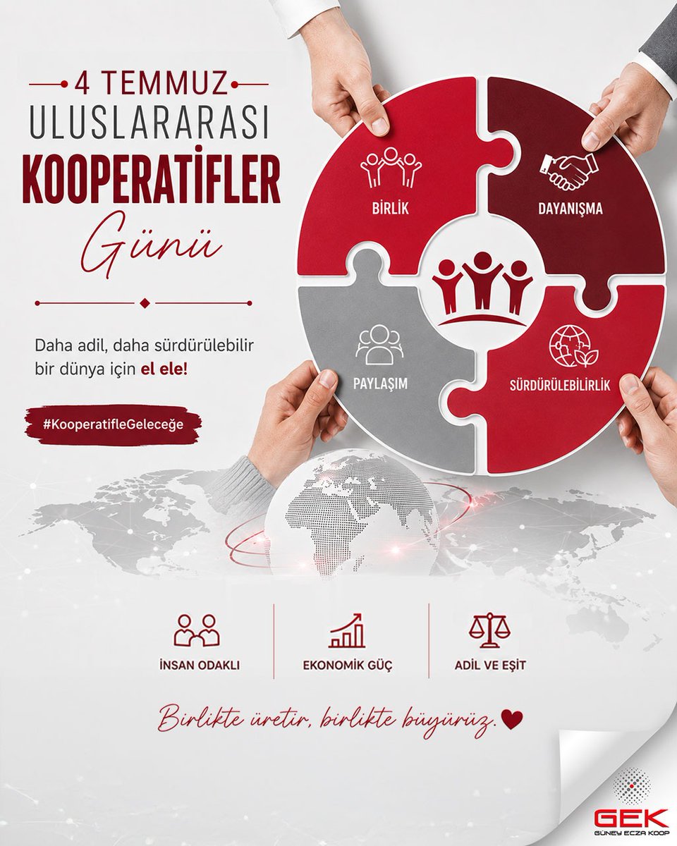 guneyeczakoop's tweet photo. 4 Temmuz Uluslararası Kooperatifler Günü kutlu olsun. https://t.co/HA20rlE15t