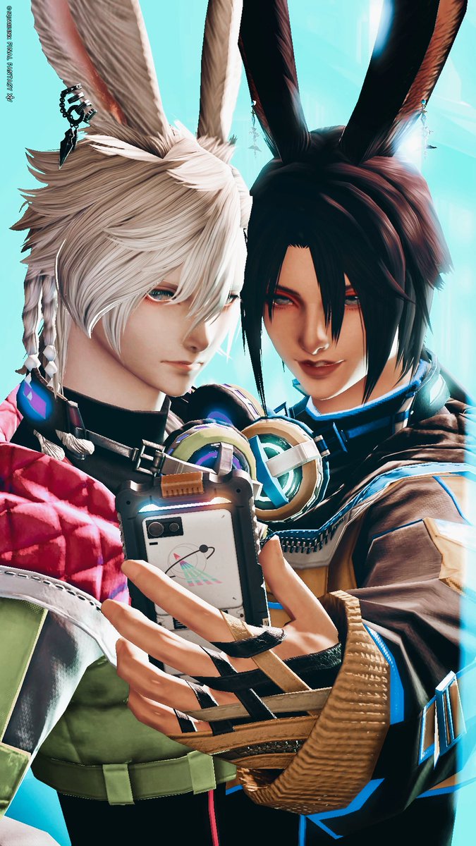 syopipipimaru's tweet photo. イケメンとイケメンと時折うさお🐰
🏷𓈒𓏸︎︎︎︎#studio_AkiNA
#FF14 #FF14SS #うさお
#3顔うさお同盟 #ヴィエラ https://t.co/ZFMaaJfvw3