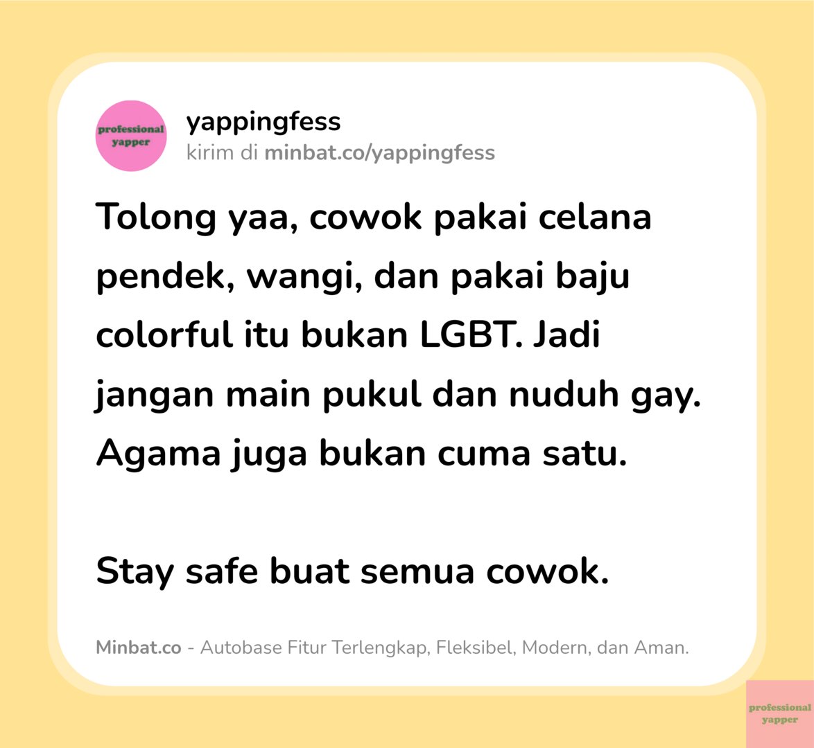 yappingfess's tweet photo. Aku cowok (straight)  punya pacar cewek loo, jangan teriak nuduh² gay sama main tangan 

Takut banget up giniiiiiii yap! https://t.co/bYpqUvgxk8