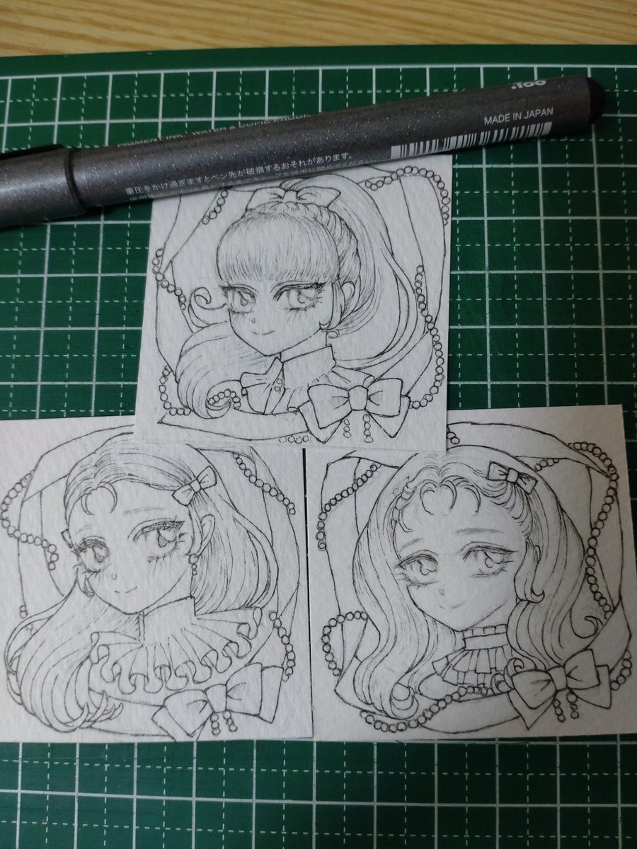 proto0525's tweet photo. #線画　#原画　
ミニミニ原画(´∀｀) https://t.co/lpwFFlKG80