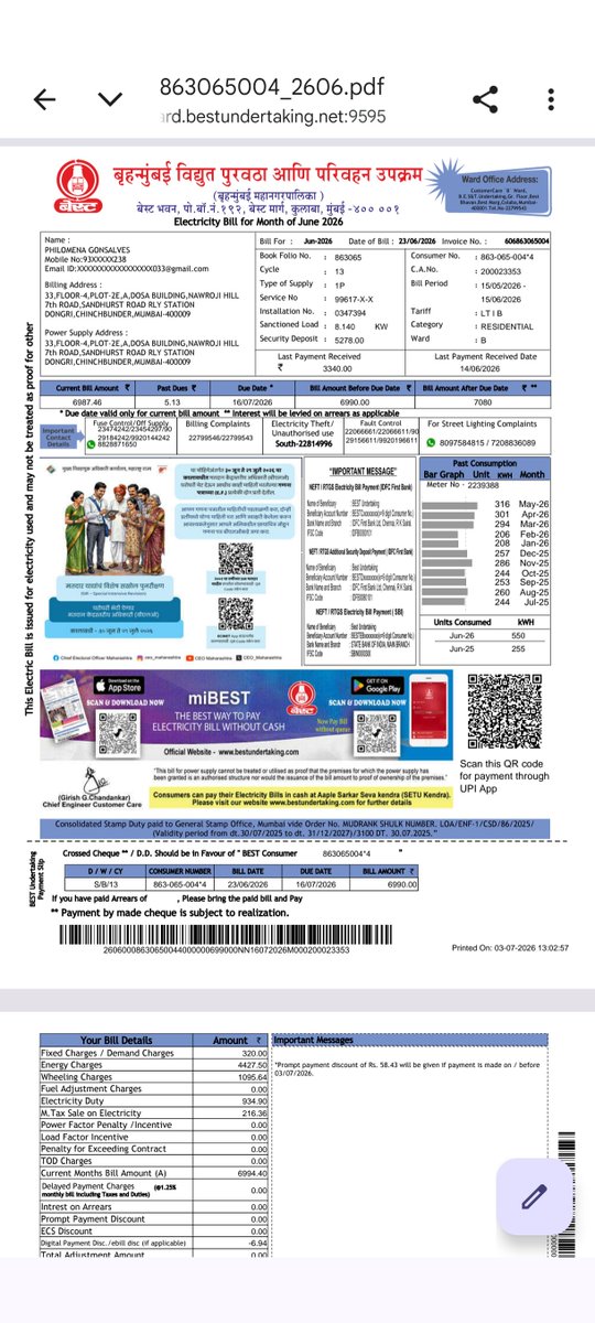 gonsalves033's tweet photo. @myBESTElectric 
None of ur employees lift landline https://t.co/e88vjXOlk6 i m complaining of high bill of june 26.Bill amount has tripled since  last year june consumption was 225 units now it is550 units .Only look into matter asmeter showing high consumption
Philomena Gonsa https://t.co/OtXugglv8V