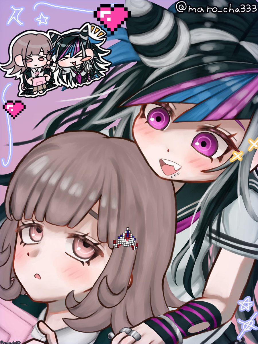 maro_cha333's tweet photo. 七海ちゃんと澪田ちゃん！！ https://t.co/yxWaRzdZkD