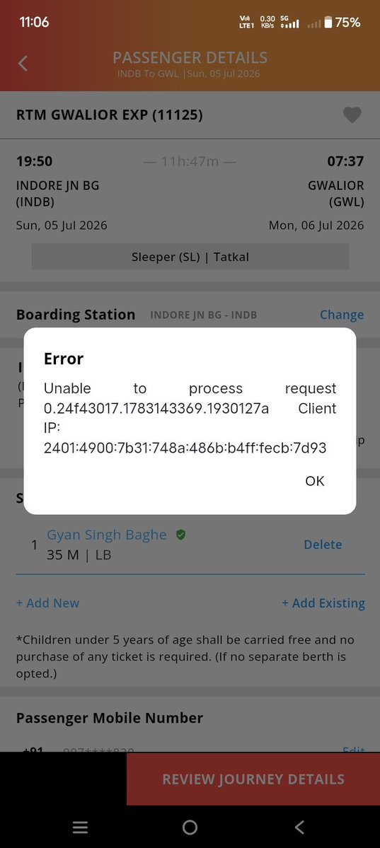 gyansingh___'s tweet photo. @IRCTCofficial एक भी टिकट तत्काल का नहीं दे सकते हो लानत है https://t.co/xNUXwfHqnv
