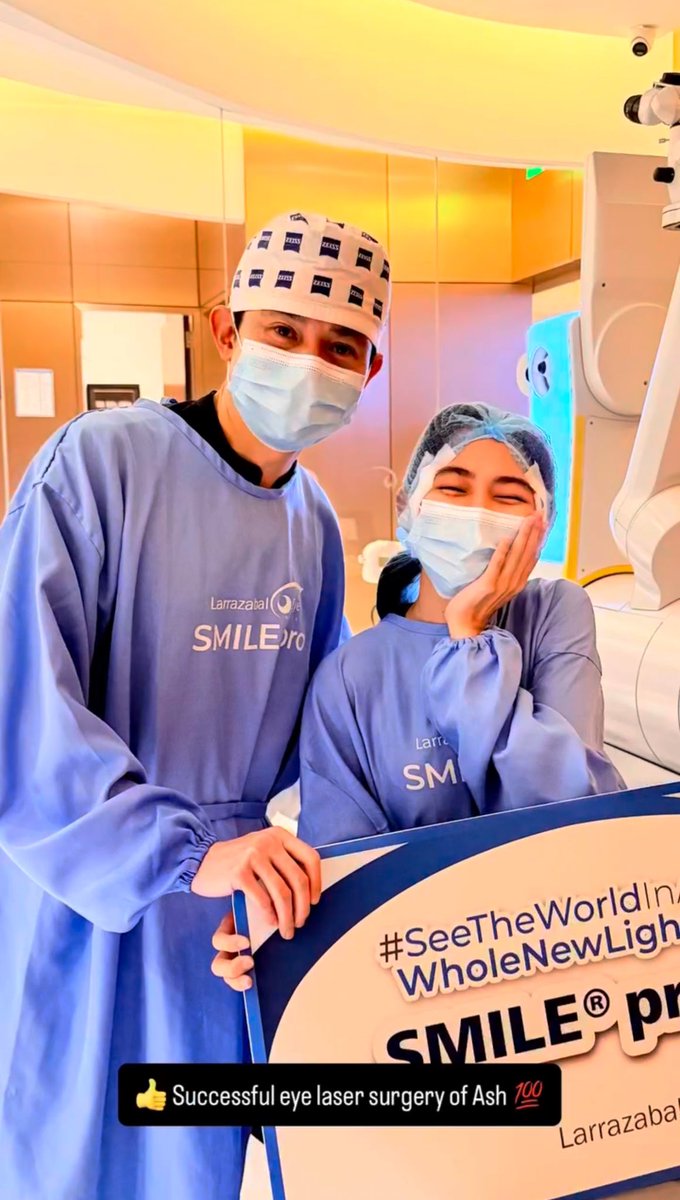 honeybunchAshy's tweet photo. Ashtine’s successful eye laser surgery. ✨👀👁️ SMILE Pro at Larrazabal Eye 💙

#AshtineOlviga | Ashtine Olviga ✨ https://t.co/MULFyDhgmW
