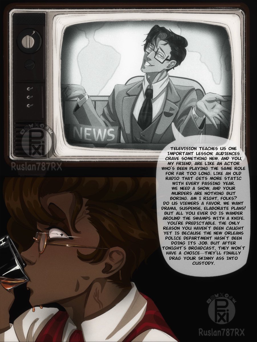 Ruslan787RX's tweet photo. #MurderMedia #voxal #RadioStatic #vox #alastor 
Comic 2/5 https://t.co/6Me6qIW8S6