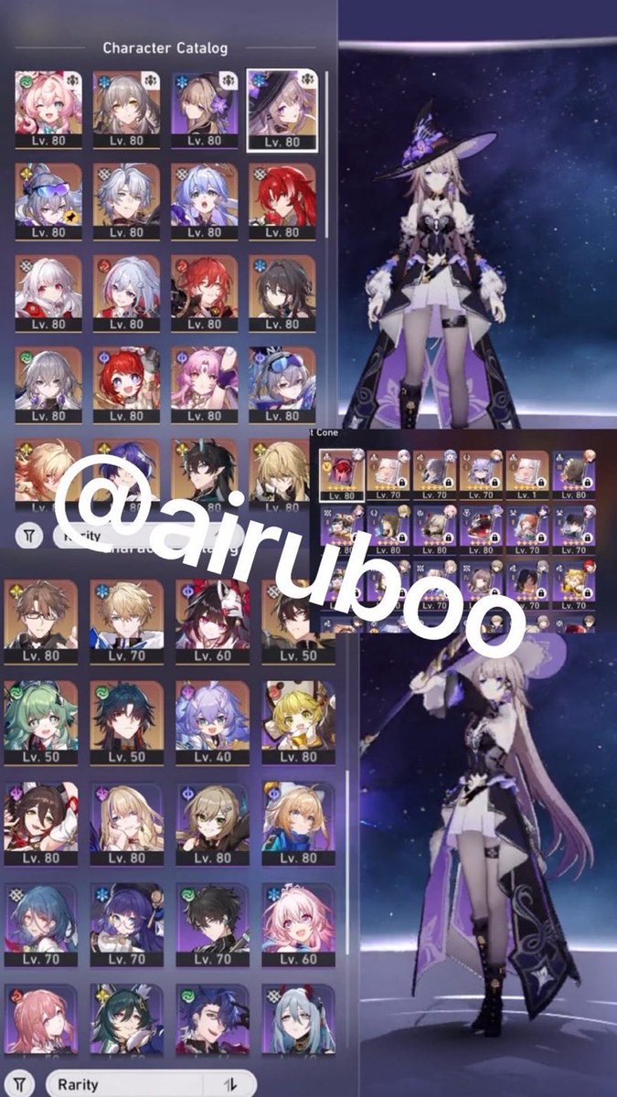 airuboo's tweet photo. want to sell akun honkai star rail / hsr 🍎

⭐️5: 24 (without MC)
(Sekarang + signnya phainon)

TL70, MC Stelle, Asia.
First owner! dapet akun genshin juga (bekas starter)

💌: 2xx nego sadis amaan

Details below yaaah 🩷 https://t.co/0dQAGk3pJW